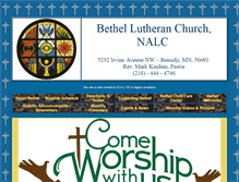 Tablet Screenshot of bethelbemidji.org